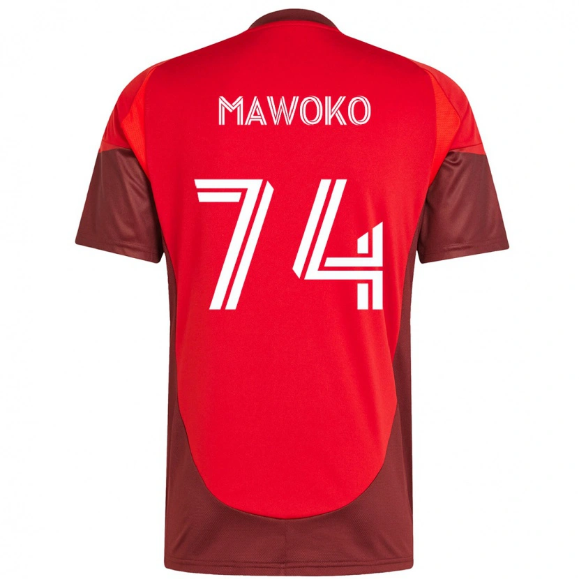 Danxen Herren Kundai Mawoko #74 Rot Weiß Heimtrikot Trikot 2025/26 T-Shirt Österreich