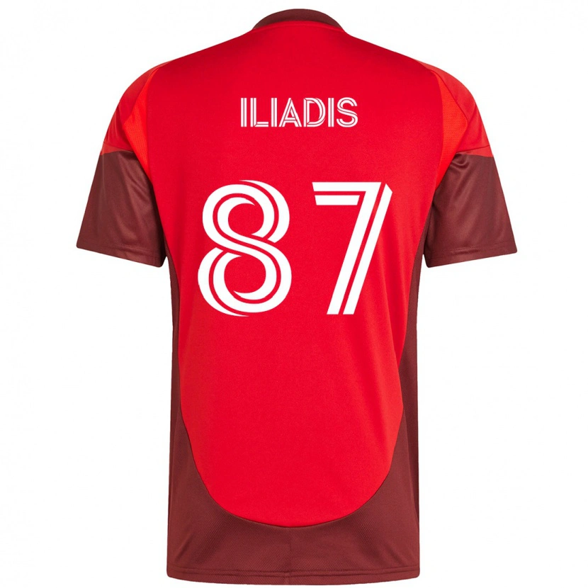 Danxen Herren Costa Iliadis #87 Rot Weiß Heimtrikot Trikot 2025/26 T-Shirt Österreich