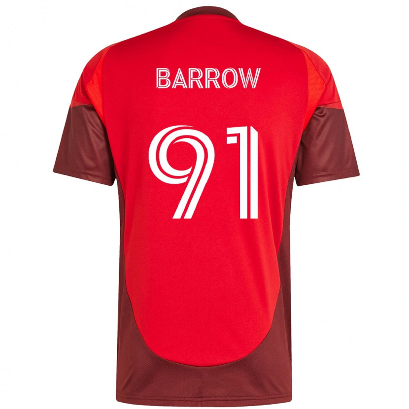 Danxen Herren Dékwon Barrow #91 Rot Weiß Heimtrikot Trikot 2025/26 T-Shirt Österreich