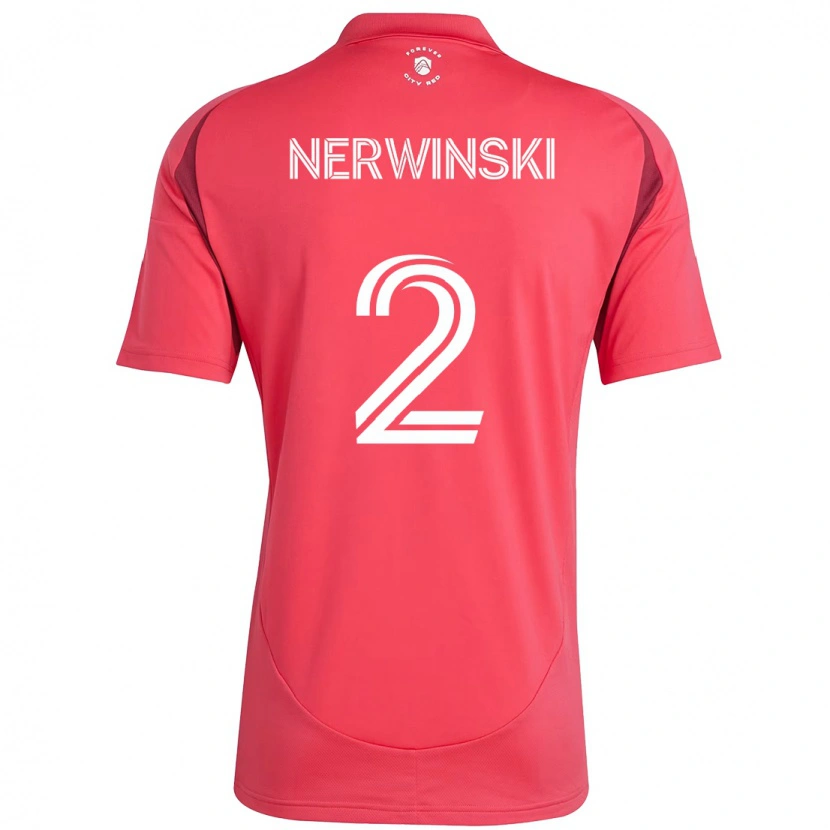 Danxen Herren Jake Nerwinski #2 Magenta Weiß Heimtrikot Trikot 2025/26 T-Shirt Österreich
