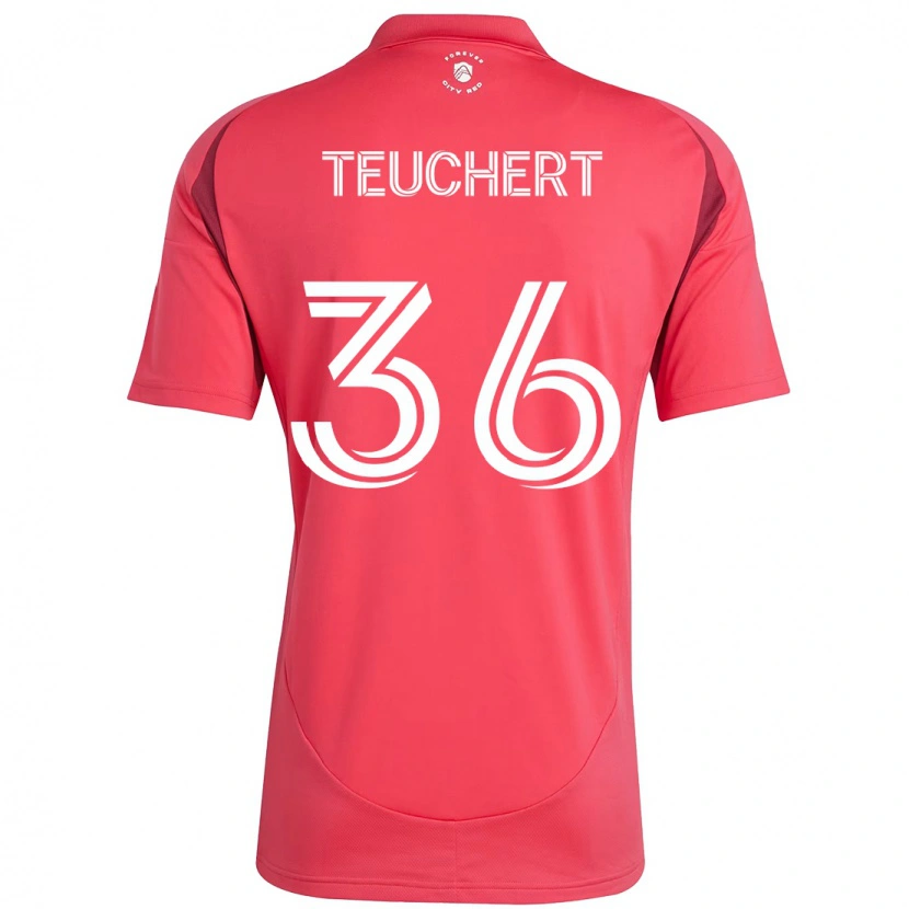 Danxen Herren Cedric Teuchert #36 Magenta Weiß Heimtrikot Trikot 2025/26 T-Shirt Österreich