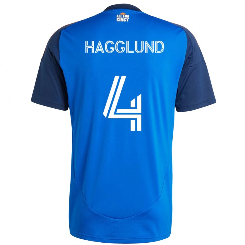 Danxen Herren Nick Hagglund #4 Dunkelblau Orange Heimtrikot Trikot 2025/26 T-Shirt Österreich