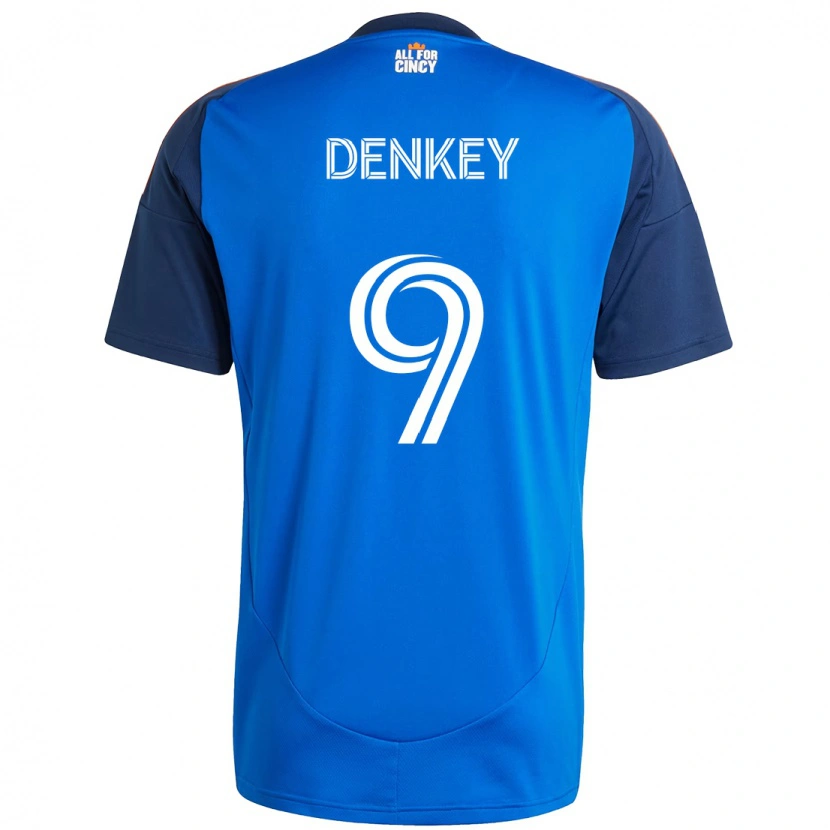 Danxen Herren Kévin Denkey #9 Dunkelblau Orange Heimtrikot Trikot 2025/26 T-Shirt Österreich