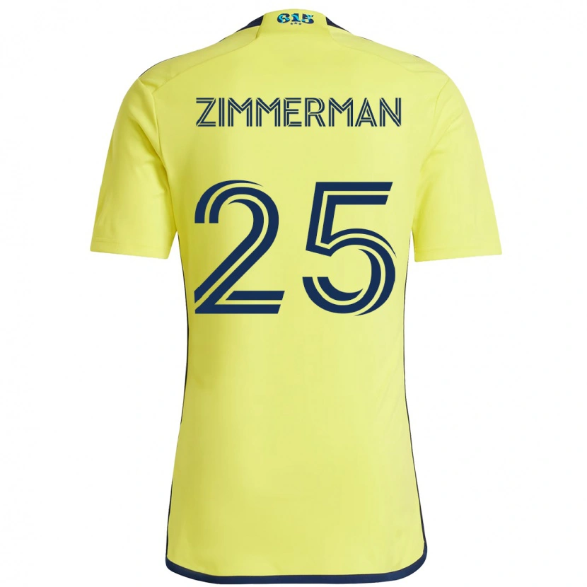 Danxen Herren Walker Zimmerman #25 Gelb Marineblau Heimtrikot Trikot 2025/26 T-Shirt Österreich