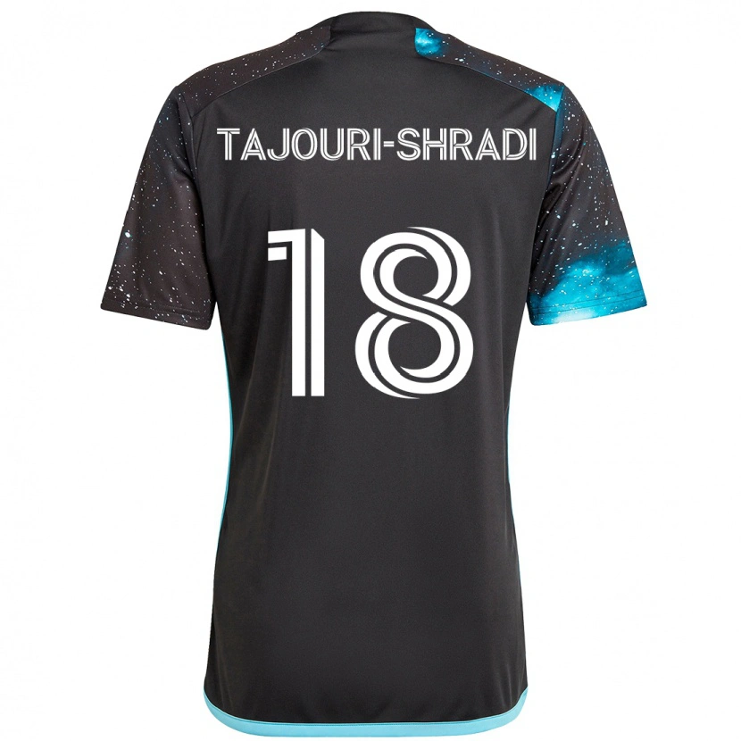 Danxen Herren Ismael Tajouri-Shradi #18 Schwarz Blau Heimtrikot Trikot 2025/26 T-Shirt Österreich