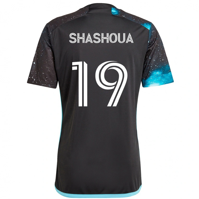 Danxen Herren Sam Shashoua #19 Schwarz Blau Heimtrikot Trikot 2025/26 T-Shirt Österreich