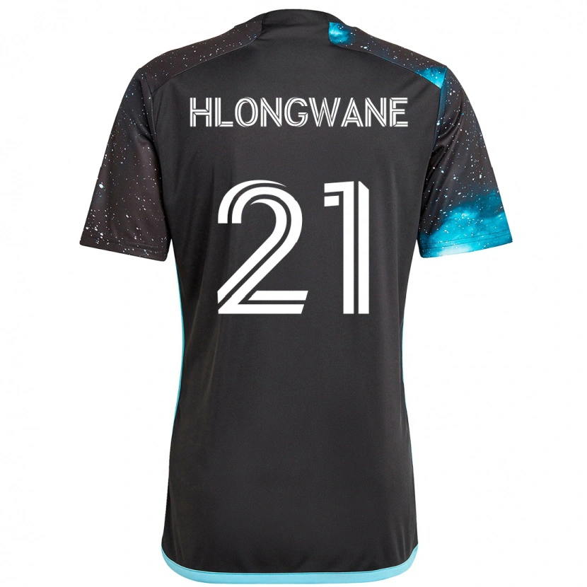 Danxen Herren Bongokuhle Hlongwane #21 Schwarz Blau Heimtrikot Trikot 2025/26 T-Shirt Österreich