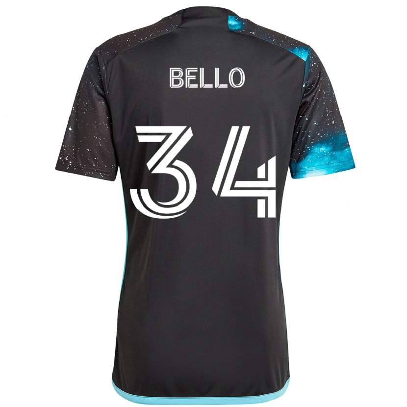 Danxen Herren Zaydan Bello #34 Schwarz Blau Heimtrikot Trikot 2025/26 T-Shirt Österreich