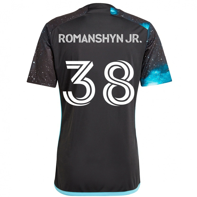 Danxen Herren Kage Romanshyn Jr. #38 Schwarz Blau Heimtrikot Trikot 2025/26 T-Shirt Österreich
