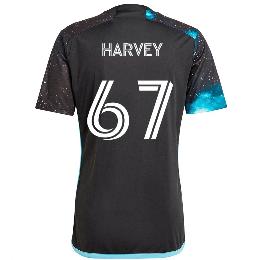 Danxen Herren Carlos Harvey #67 Schwarz Blau Heimtrikot Trikot 2025/26 T-Shirt Österreich