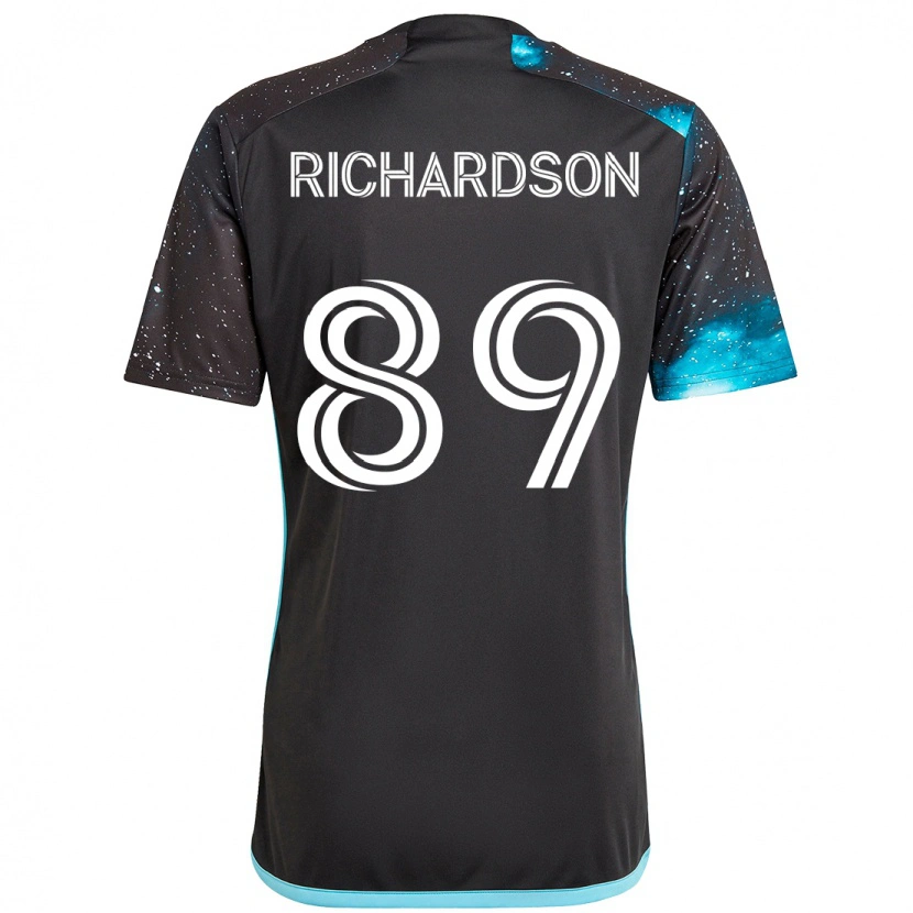 Danxen Herren Nick Richardson #89 Schwarz Blau Heimtrikot Trikot 2025/26 T-Shirt Österreich