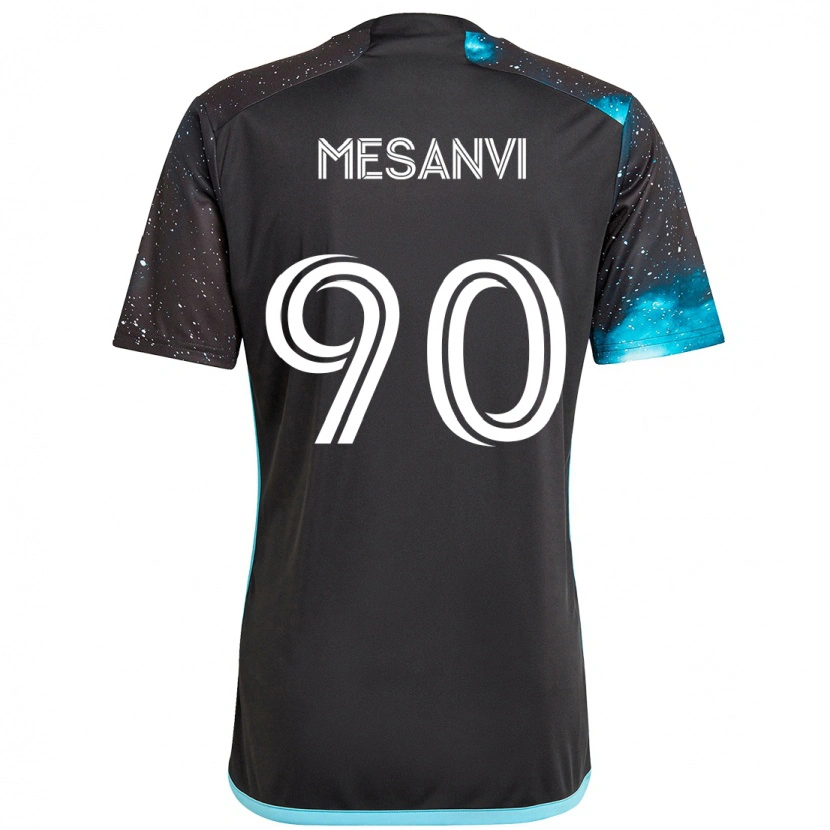 Danxen Herren Loïc Mesanvi #90 Schwarz Blau Heimtrikot Trikot 2025/26 T-Shirt Österreich