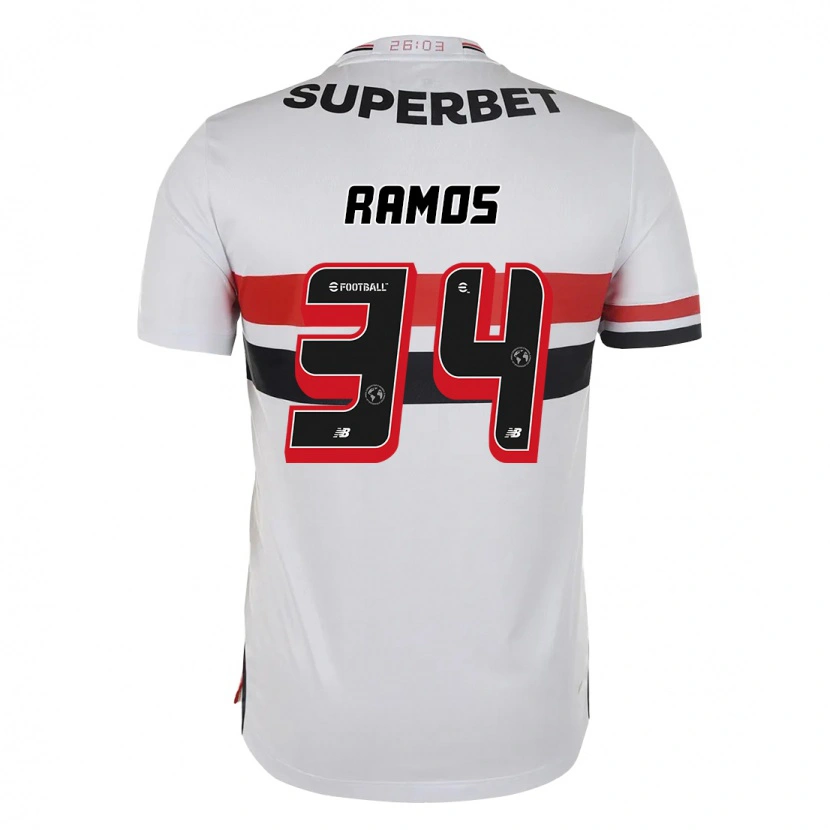 Danxen Herren Raí Ramos #34 Rot Schwarz Weiß Heimtrikot Trikot 2025/26 T-Shirt Österreich