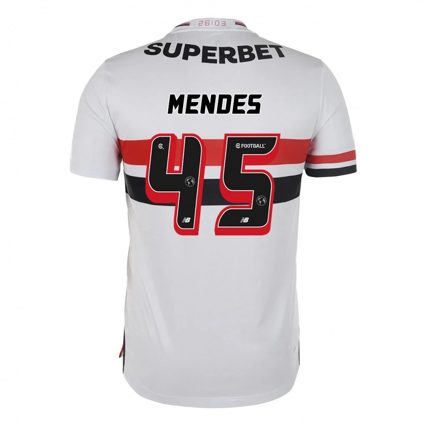 Danxen Herren Nathan Mendes #45 Rot Schwarz Weiß Heimtrikot Trikot 2025/26 T-Shirt Österreich