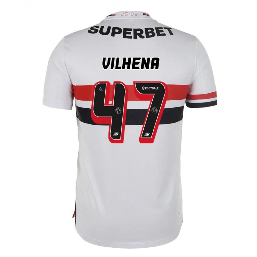 Danxen Herren Pedro Vilhena #47 Rot Schwarz Weiß Heimtrikot Trikot 2025/26 T-Shirt Österreich
