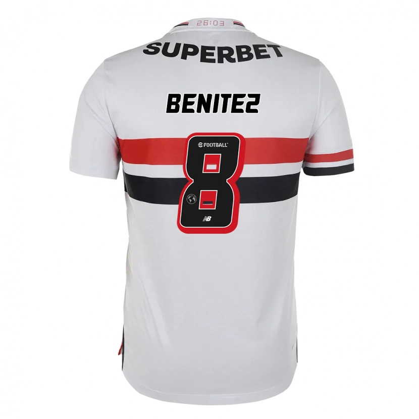 Danxen Herren Martin Benitez #8 Rot Schwarz Weiß Heimtrikot Trikot 2025/26 T-Shirt Österreich