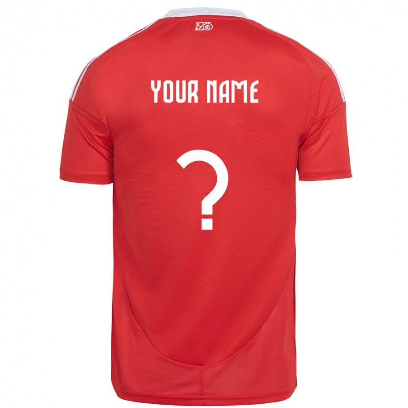 Danxen Herren Ihren Namen #0 Rot Weiß Heimtrikot Trikot 2025/26 T-Shirt Österreich
