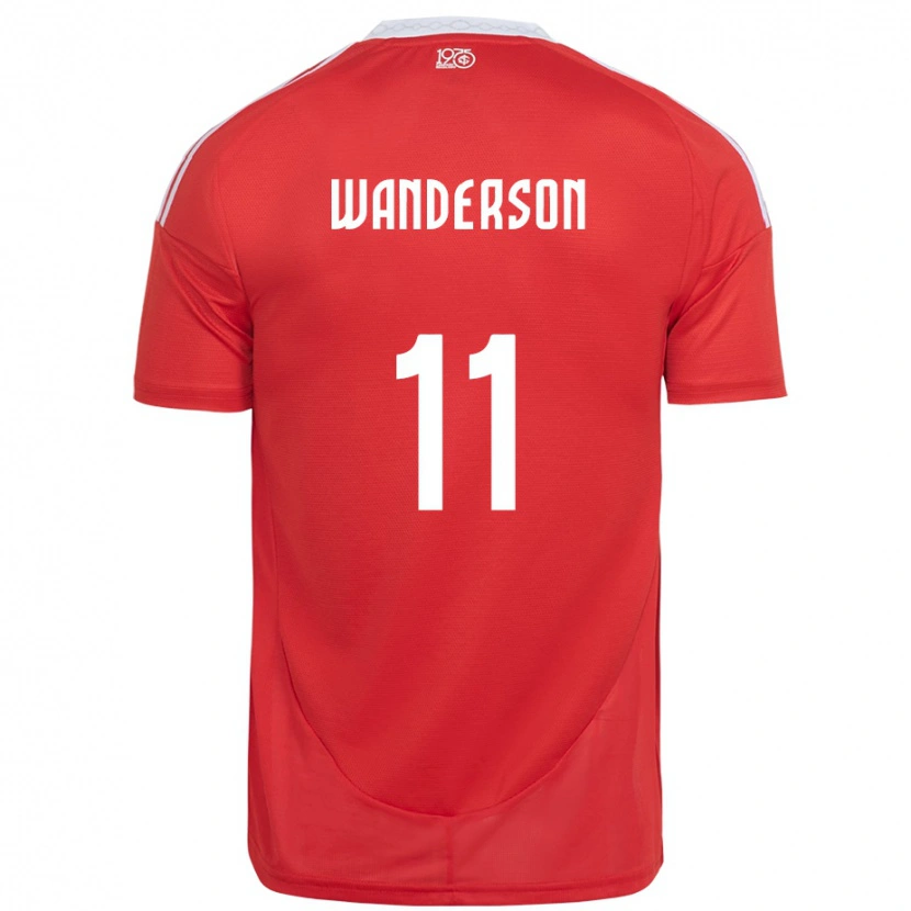 Danxen Herren Wanderson #11 Rot Weiß Heimtrikot Trikot 2025/26 T-Shirt Österreich