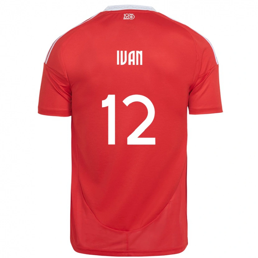 Danxen Herren Ivan #12 Rot Weiß Heimtrikot Trikot 2025/26 T-Shirt Österreich