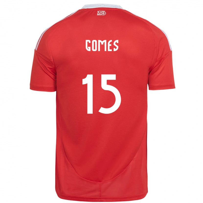 Danxen Herren Bruno Gomes #15 Rot Weiß Heimtrikot Trikot 2025/26 T-Shirt Österreich
