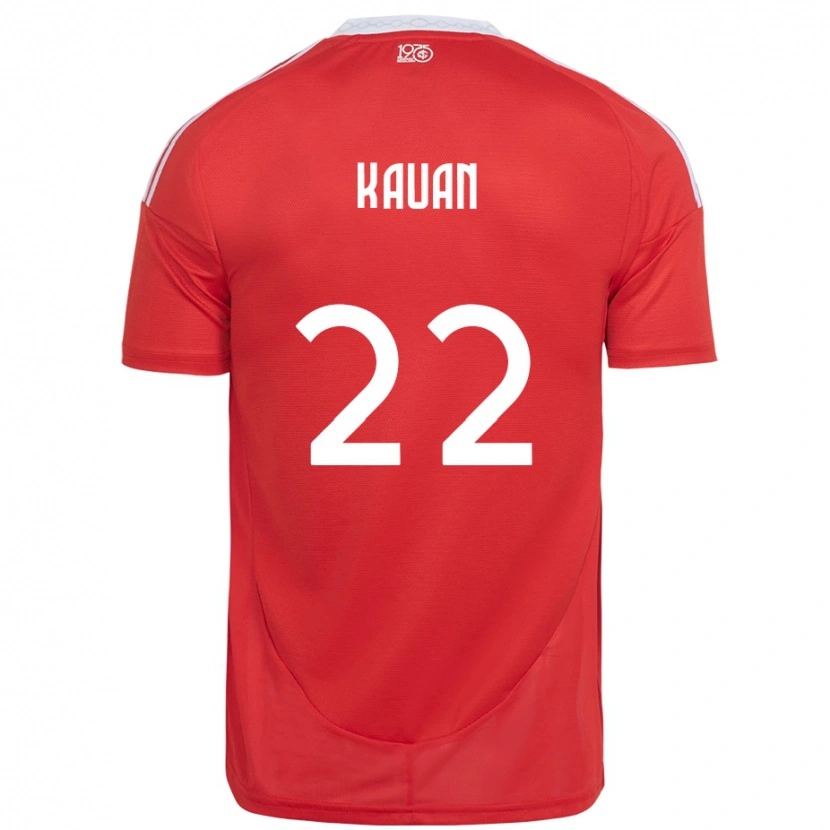 Danxen Herren Kauan #22 Rot Weiß Heimtrikot Trikot 2025/26 T-Shirt Österreich