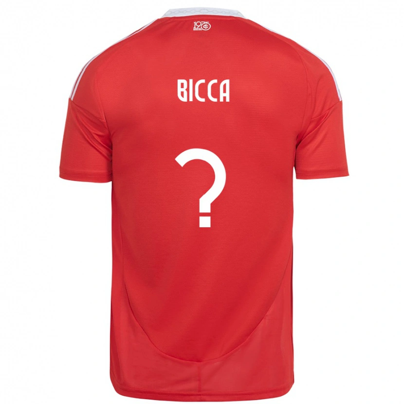 Danxen Herren Leo Bicca #0 Rot Weiß Heimtrikot Trikot 2025/26 T-Shirt Österreich