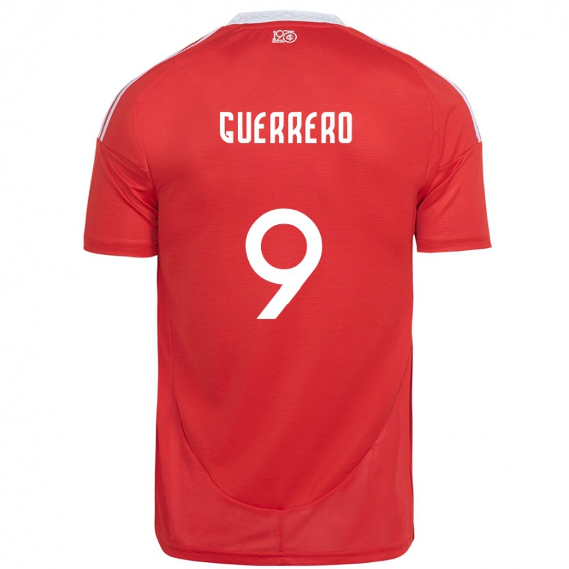 Danxen Herren Paolo Guerrero #9 Rot Weiß Heimtrikot Trikot 2025/26 T-Shirt Österreich