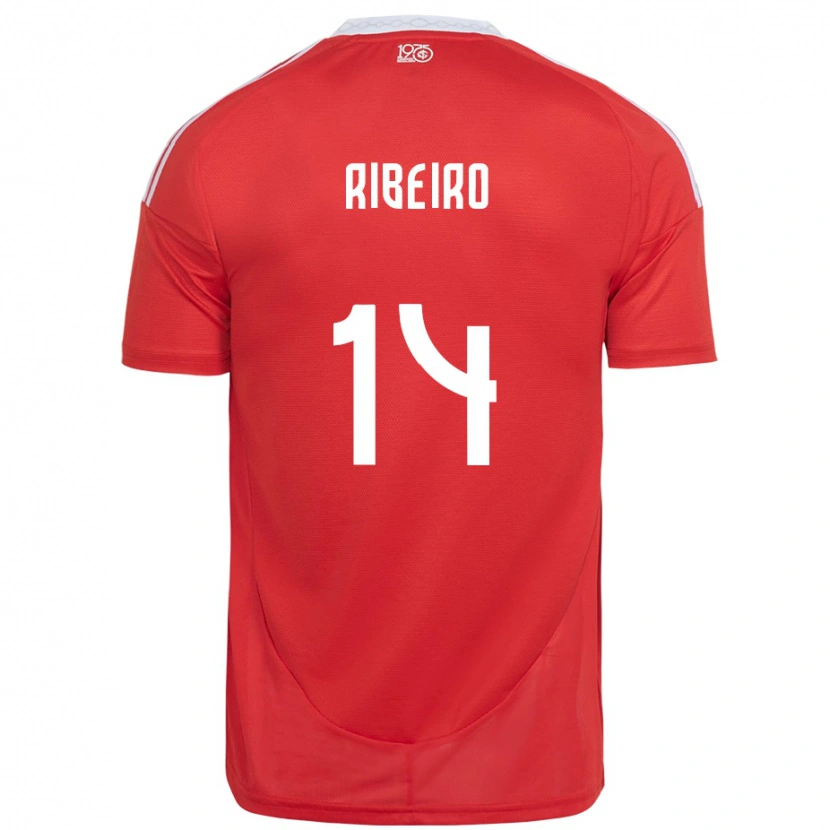 Danxen Herren Lucas Ribeiro #14 Rot Weiß Heimtrikot Trikot 2025/26 T-Shirt Österreich