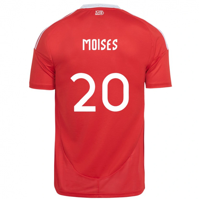 Danxen Herren Moises #20 Rot Weiß Heimtrikot Trikot 2025/26 T-Shirt Österreich