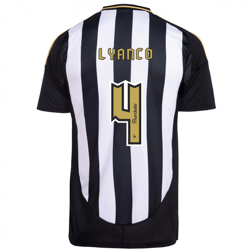 Danxen Herren Lyanco #4 Weiß Schwarz Heimtrikot Trikot 2025/26 T-Shirt Österreich