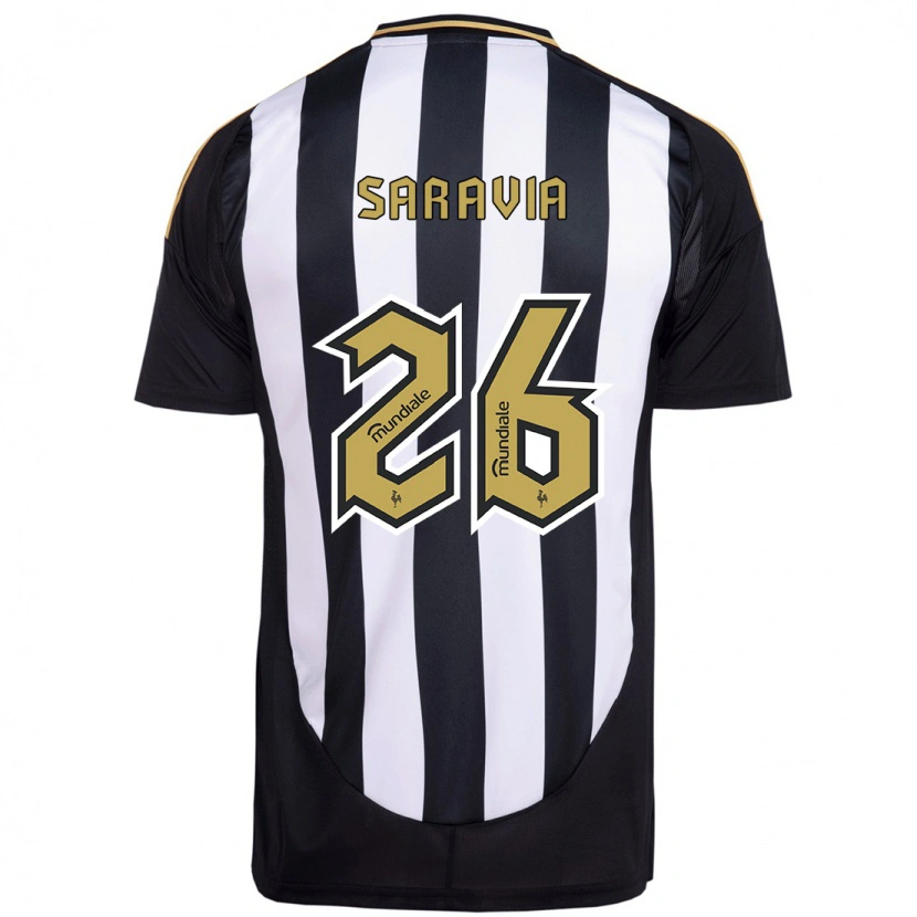 Danxen Herren Renzo Saravia #26 Weiß Schwarz Heimtrikot Trikot 2025/26 T-Shirt Österreich