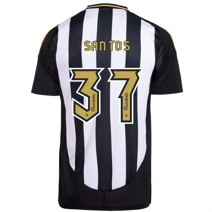 Danxen Herren Júnior Santos #37 Weiß Schwarz Heimtrikot Trikot 2025/26 T-Shirt Österreich