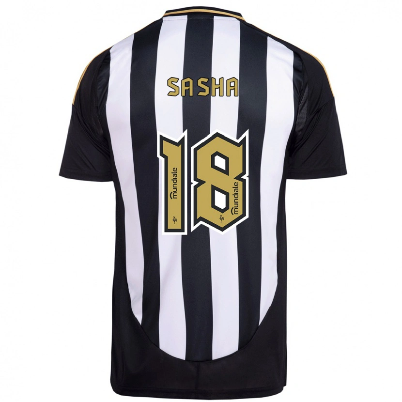 Danxen Herren Eduardo Sasha #18 Weiß Schwarz Heimtrikot Trikot 2025/26 T-Shirt Österreich