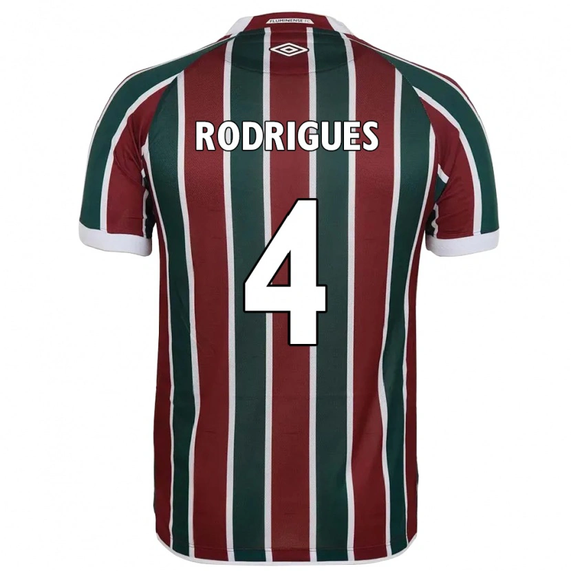 Danxen Herren Nath Rodrigues #4 Grün Kastanienbraun Weiß Heimtrikot Trikot 2025/26 T-Shirt Österreich