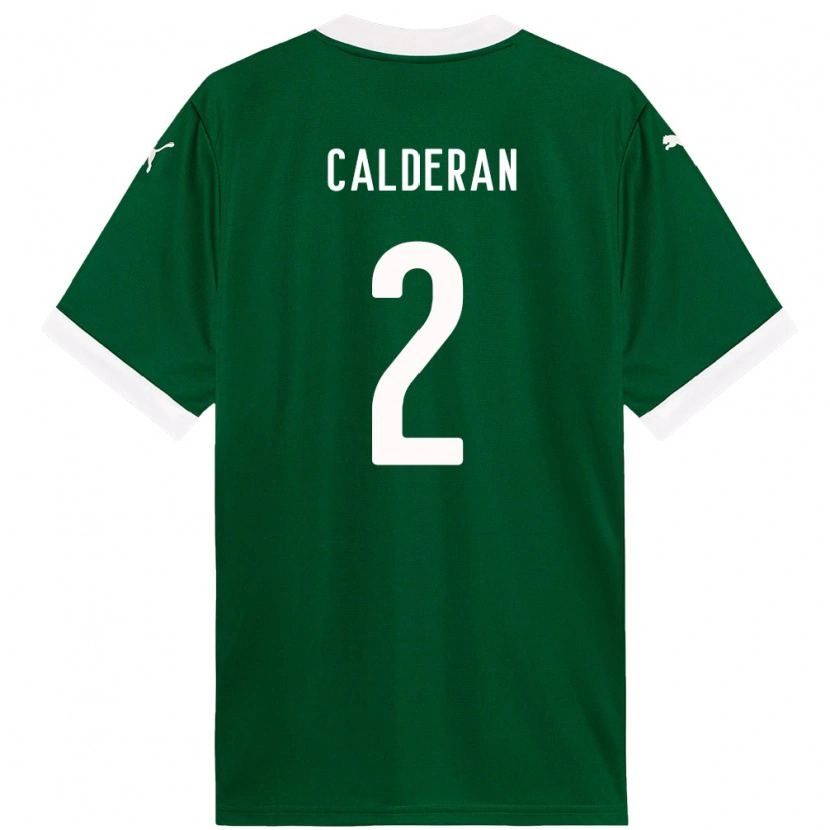 Danxen Herren Bruna Calderan #2 Grün Weiß Heimtrikot Trikot 2025/26 T-Shirt Österreich