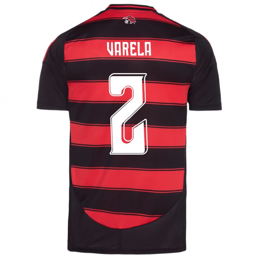 Danxen Herren Guillermo Varela #2 Rot Schwarz Heimtrikot Trikot 2025/26 T-Shirt Österreich