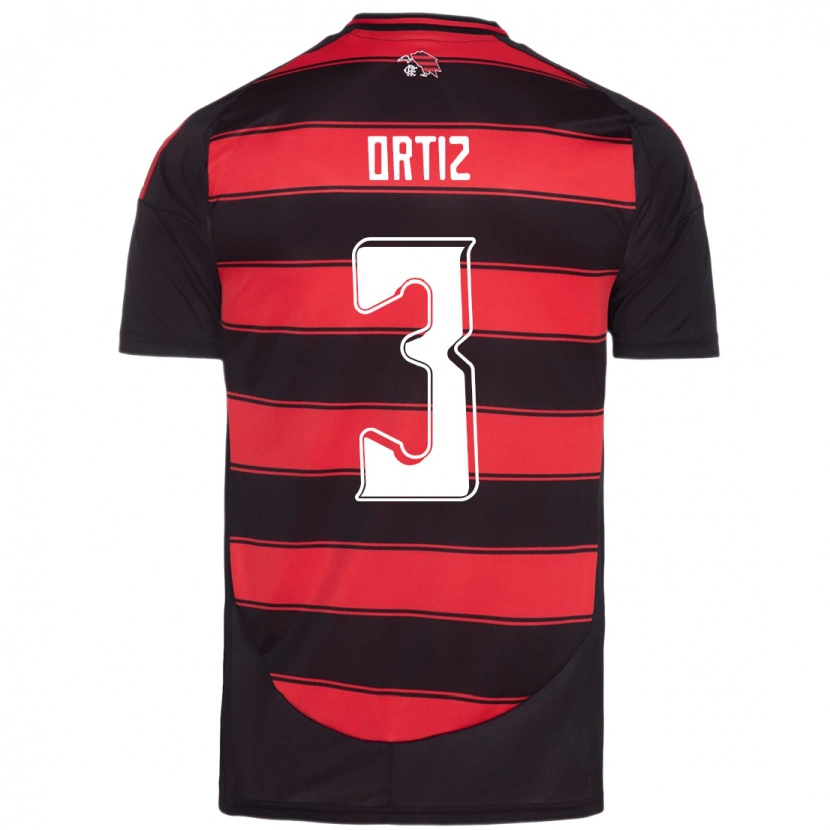 Danxen Herren Léo Ortiz #3 Rot Schwarz Heimtrikot Trikot 2025/26 T-Shirt Österreich