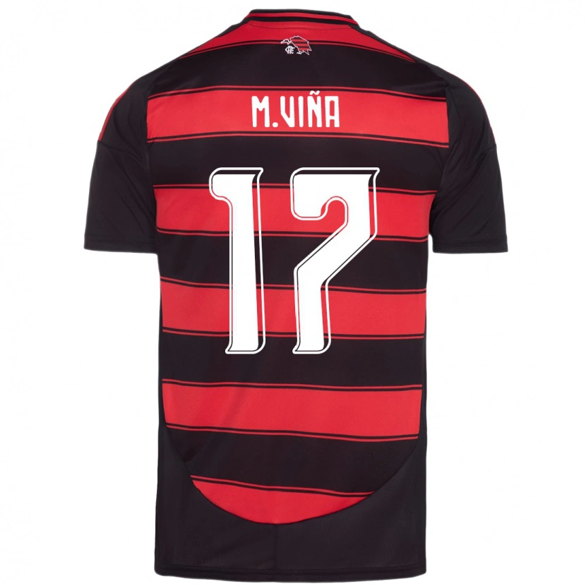 Danxen Herren Matías Viña #17 Rot Schwarz Heimtrikot Trikot 2025/26 T-Shirt Österreich