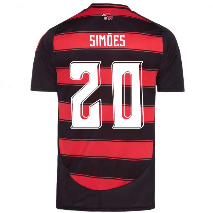 Danxen Herren Fabi Simões #20 Rot Schwarz Heimtrikot Trikot 2025/26 T-Shirt Österreich
