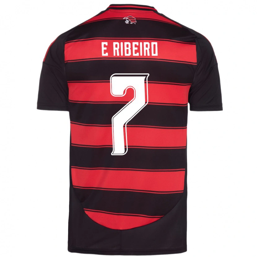Danxen Herren Everton Ribeiro #7 Rot Schwarz Heimtrikot Trikot 2025/26 T-Shirt Österreich