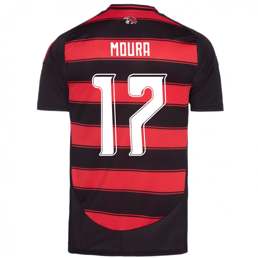 Danxen Herren Hugo Moura #17 Rot Schwarz Heimtrikot Trikot 2025/26 T-Shirt Österreich