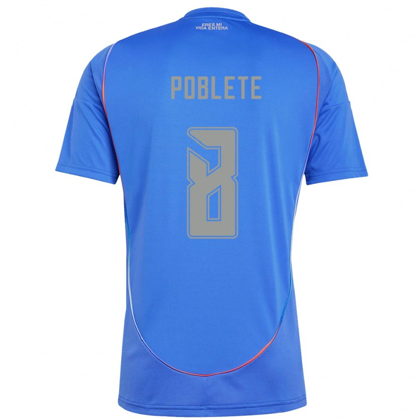 Danxen Herren Israel Poblete #8 Himmelblau Heimtrikot Trikot 2025/26 T-Shirt Österreich