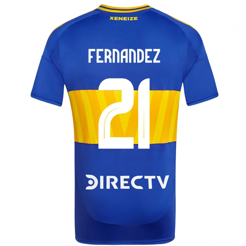 Danxen Herren Ezequiel Fernandez #21 Königsblau Gelb Heimtrikot Trikot 2025/26 T-Shirt Österreich