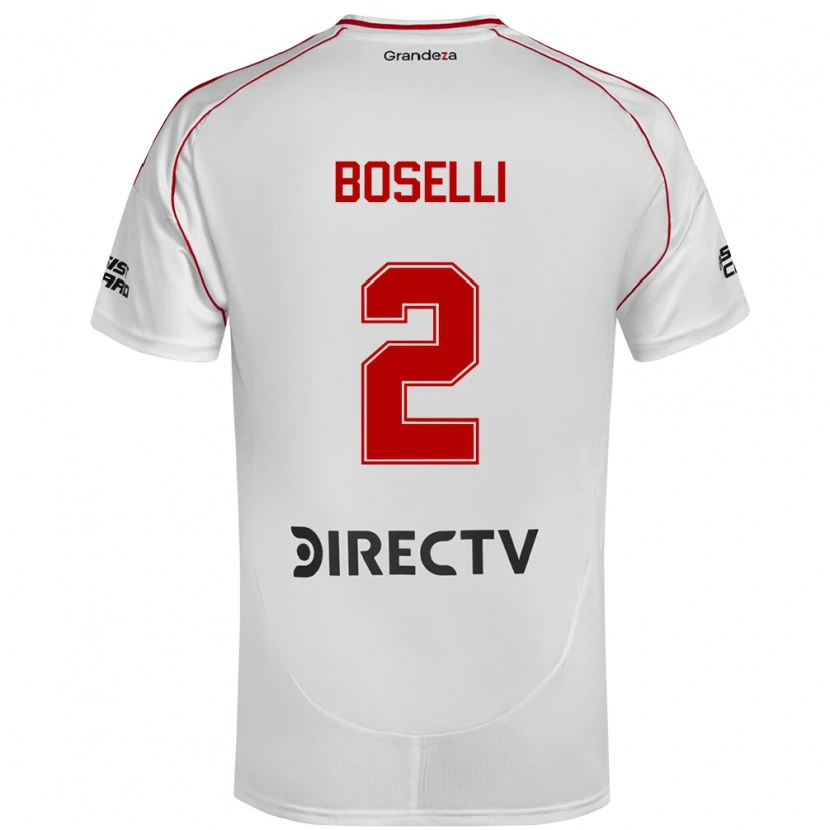 Danxen Herren Sebastián Boselli #2 Weiß Rot Heimtrikot Trikot 2025/26 T-Shirt Österreich
