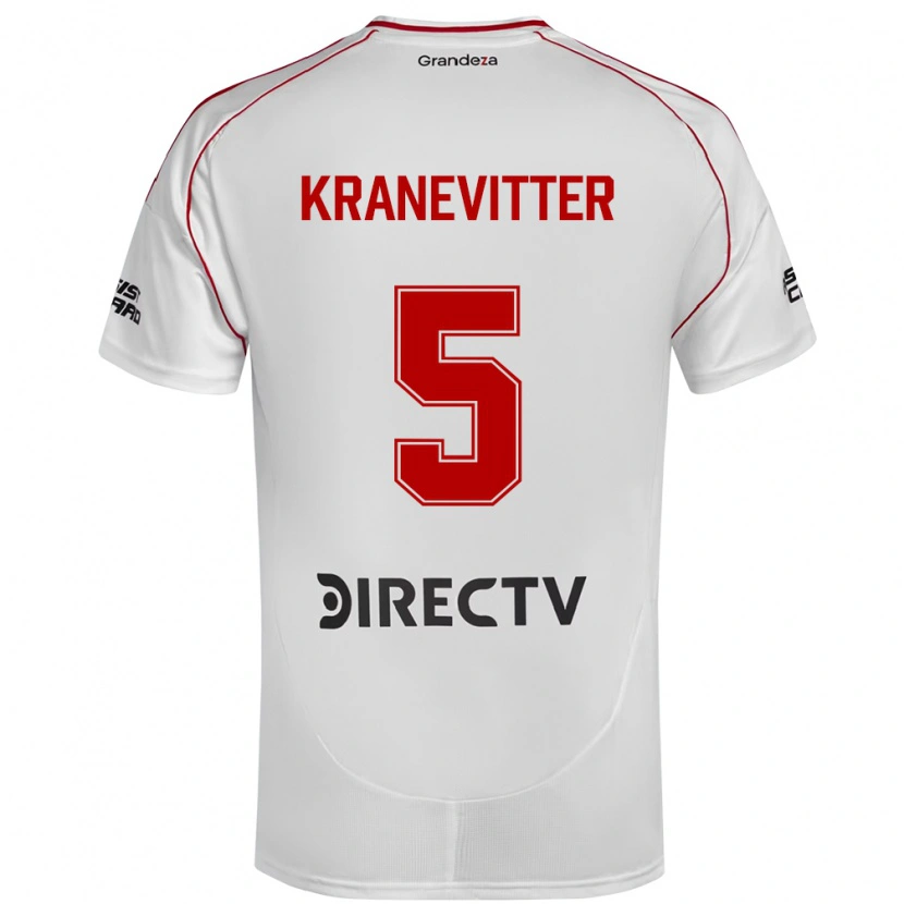 Danxen Herren Matías Kranevitter #5 Weiß Rot Heimtrikot Trikot 2025/26 T-Shirt Österreich