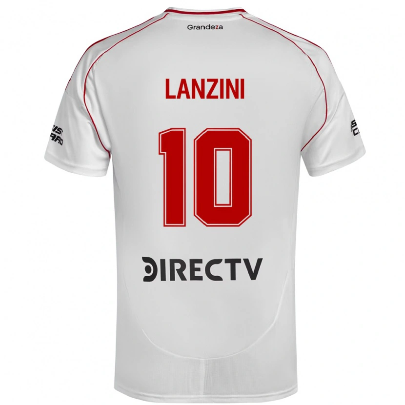 Danxen Herren Manuel Lanzini #10 Weiß Rot Heimtrikot Trikot 2025/26 T-Shirt Österreich