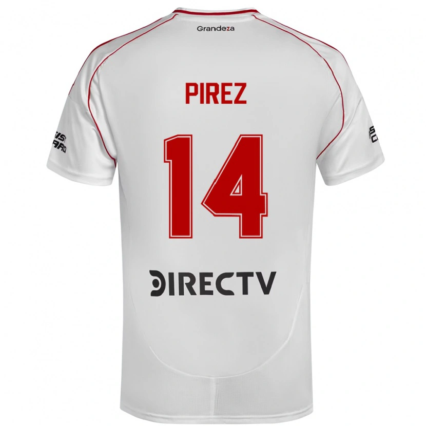 Danxen Herren Leandro González Pírez #14 Weiß Rot Heimtrikot Trikot 2025/26 T-Shirt Österreich