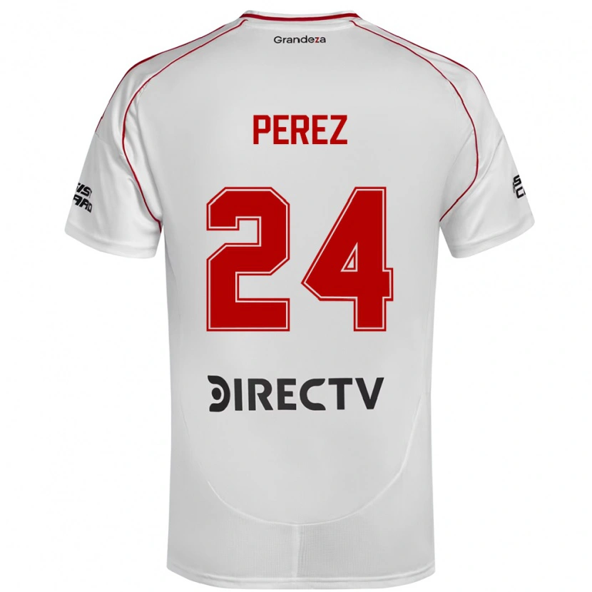 Danxen Herren Enzo Pérez #24 Weiß Rot Heimtrikot Trikot 2025/26 T-Shirt Österreich