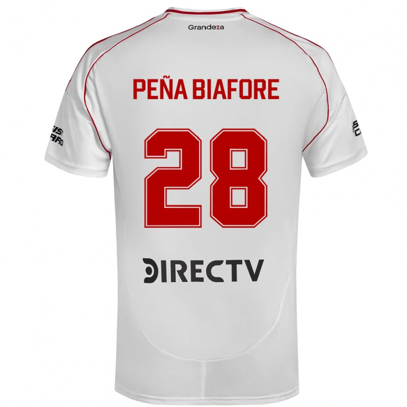Danxen Herren Felipe Pena Biafore #28 Weiß Rot Heimtrikot Trikot 2025/26 T-Shirt Österreich