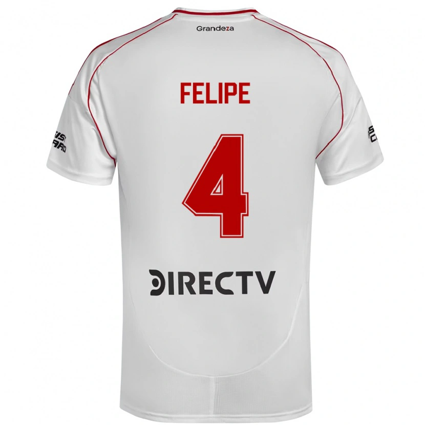 Danxen Herren Carina Felipe Silva #4 Weiß Rot Heimtrikot Trikot 2025/26 T-Shirt Österreich